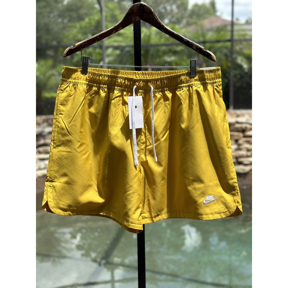 Nike Men's Sportswear Essentials Lined Flow Shorts XL Gold DM6829-709